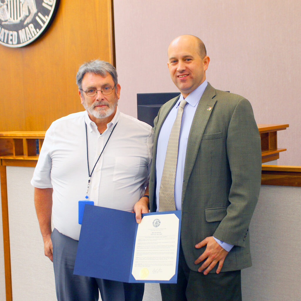 Cattaraugus Co. Vets director McCord presented Sampson Service Award - Salamanca Press